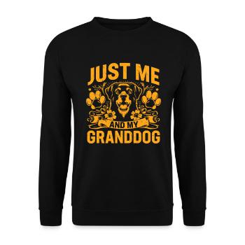 Cadeaux de grand-père chien - Sweat-shirt Unisexe - noir - Devant - Alina (178cm) & Michal (187cm)
