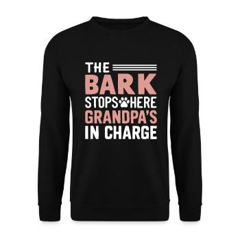 Cadeaux de grand-père chien - Sweat-shirt Unisexe - noir - Devant - Alina (178cm) & Michal (187cm)