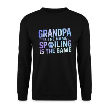 Cadeaux de grand-père chien - Sweat-shirt Unisexe - noir - Devant - Alina (178cm) & Michal (187cm)