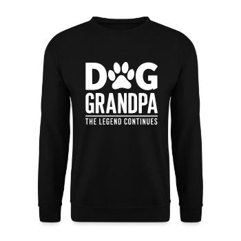 Cadeaux de grand-père chien - Sweat-shirt Unisexe - noir - Devant - Alina (178cm) & Michal (187cm)