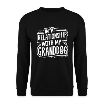 Cadeaux de grand-père chien - Sweat-shirt Unisexe - noir - Devant - Alina (178cm) & Michal (187cm)