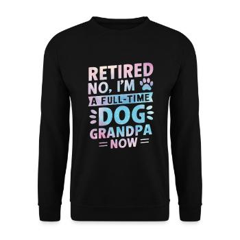 Dog Grandpa Gifts - Unisex Sweatshirt - black - Front - Alina (178cm) & Michal (187cm)