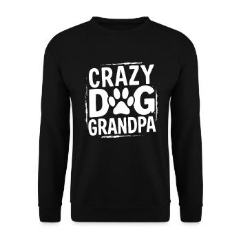 Cadeaux de grand-père chien - Sweat-shirt Unisexe - noir - Devant - Alina (178cm) & Michal (187cm)