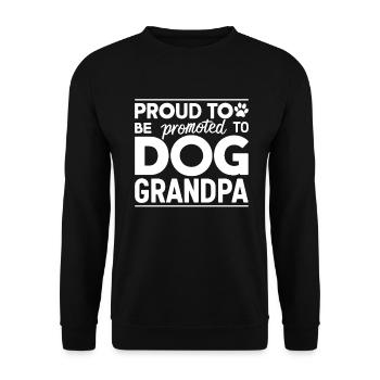 Dog Grandpa Gifts - Unisex Sweatshirt - black - Front - Alina (178cm) & Michal (187cm)