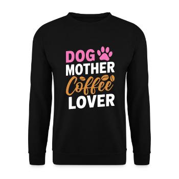 Dog Mom Gifts for Women - Unisex Pullover - Schwarz - Vorne - Alina (178cm) & Michal (187cm)