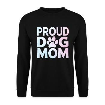Dog Mom Gifts for Women - Unisex Pullover - Schwarz - Vorne - Alina (178cm) & Michal (187cm)
