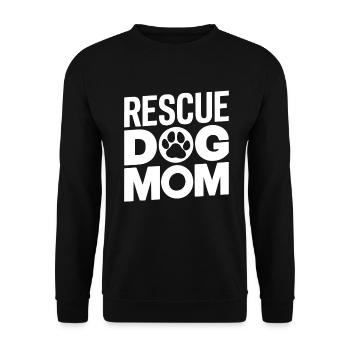 Dog Mom Gifts for Women - Unisex Pullover - Schwarz - Vorne - Alina (178cm) & Michal (187cm)