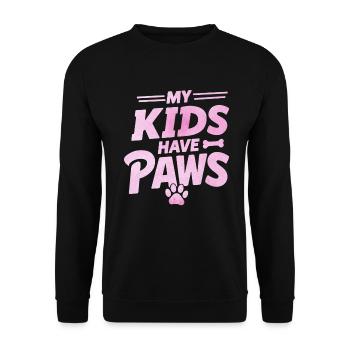 Dog Mom Gifts for Women - Unisex Pullover - Schwarz - Vorne - Alina (178cm) & Michal (187cm)