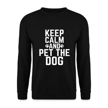 Dog Mom Gifts for Women - Unisex Pullover - Schwarz - Vorne - Alina (178cm) & Michal (187cm)