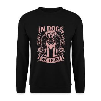 Dog Mom Gifts for Women - Unisex Pullover - Schwarz - Vorne - Alina (178cm) & Michal (187cm)