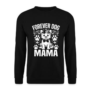 Dog Mom Gifts for Women - Unisex Pullover - Schwarz - Vorne - Alina (178cm) & Michal (187cm)