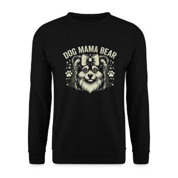 Dog Mom Gifts for Women - Unisex Pullover - Schwarz - Vorne - Alina (178cm) & Michal (187cm)