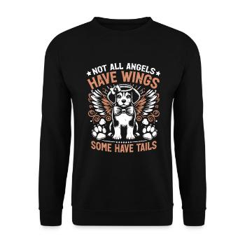 Dog Mom Gifts for Women - Unisex Pullover - Schwarz - Vorne - Alina (178cm) & Michal (187cm)