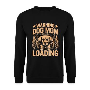 Dog Mom Gifts for Women - Unisex Pullover - Schwarz - Vorne - Alina (178cm) & Michal (187cm)