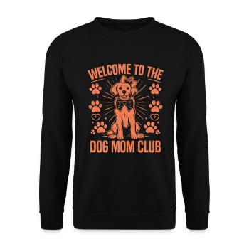 Dog Mom Gifts for Women - Unisex Pullover - Schwarz - Vorne - Alina (178cm) & Michal (187cm)