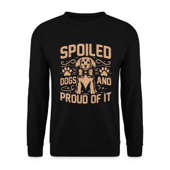 Dog Mom Gifts for Women - Unisex Pullover - Schwarz - Vorne - Alina (178cm) & Michal (187cm)