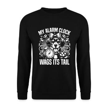 Dog Mom Gifts for Women - Unisex Pullover - Schwarz - Vorne - Alina (178cm) & Michal (187cm)