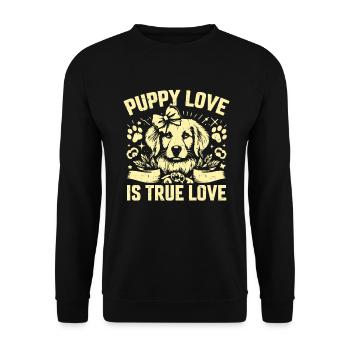 Dog Mom Gifts for Women - Unisex Pullover - Schwarz - Vorne - Alina (178cm) & Michal (187cm)