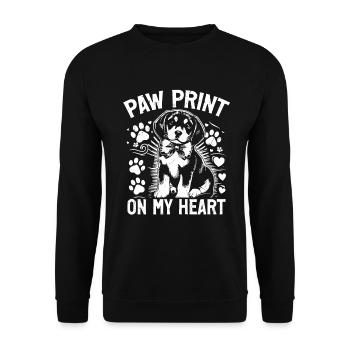 Dog Mom Gifts for Women - Unisex Pullover - Schwarz - Vorne - Alina (178cm) & Michal (187cm)