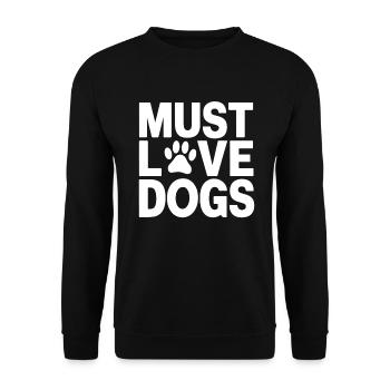 Dog Mom Gifts for Women - Unisex Pullover - Schwarz - Vorne - Alina (178cm) & Michal (187cm)