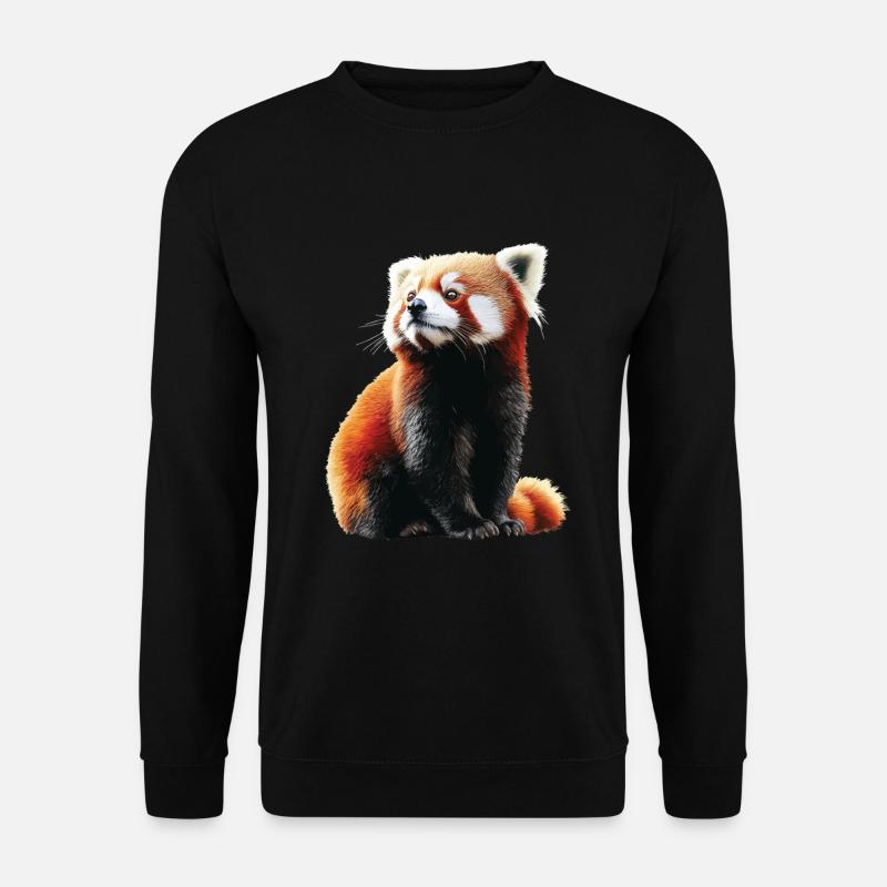 Roter Panda - Unisex Pullover - Schwarz