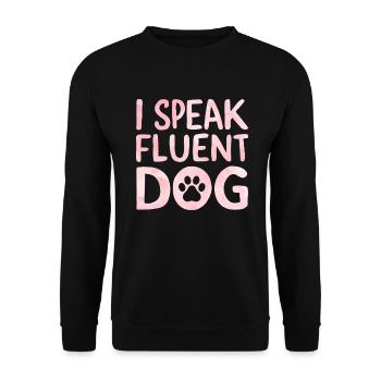 Dog Mom Gifts for Women - Unisex Pullover - Schwarz - Vorne - Alina (178cm) & Michal (187cm)