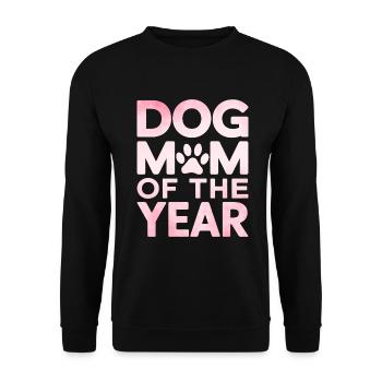 Dog Mom Gifts for Women - Unisex Pullover - Schwarz - Vorne - Alina (178cm) & Michal (187cm)