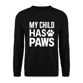 Dog Mom Gifts for Women - Unisex Pullover - Schwarz - Vorne - Alina (178cm) & Michal (187cm)