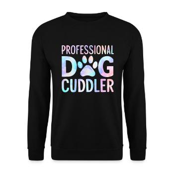 Dog Mom Gifts for Women - Unisex Pullover - Schwarz - Vorne - Alina (178cm) & Michal (187cm)