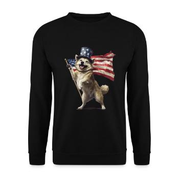 Akita - Unisex Pullover - Schwarz - Vorne - Alina (178cm) & Michal (187cm)