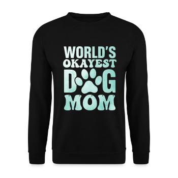 Dog Mom Gifts for Women - Unisex Pullover - Schwarz - Vorne - Alina (178cm) & Michal (187cm)