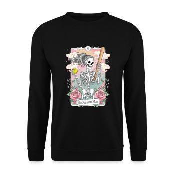 Tarotkarte - Unisex Pullover - Schwarz - Vorne - Alina (178cm) & Michal (187cm)