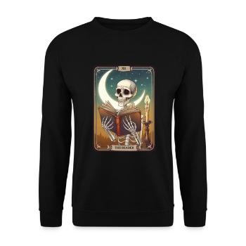Tarotkarte - Unisex Pullover - Schwarz - Vorne - Alina (178cm) & Michal (187cm)
