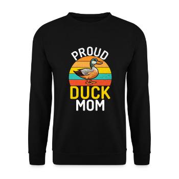Cadeaux de canard pour les amateurs de canard - Sweat-shirt Unisexe - noir - Devant - Alina (178cm) & Michal (187cm)