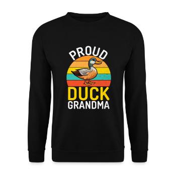 Cadeaux de canard pour les amateurs de canard - Sweat-shirt Unisexe - noir - Devant - Alina (178cm) & Michal (187cm)