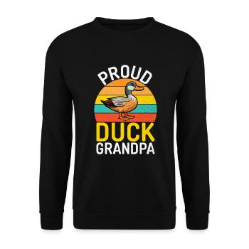 Cadeaux de canard pour les amateurs de canard - Sweat-shirt Unisexe - noir - Devant - Alina (178cm) & Michal (187cm)