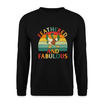 Cadeaux de canard pour les amateurs de canard - Sweat-shirt Unisexe - noir - Devant - Alina (178cm) & Michal (187cm)
