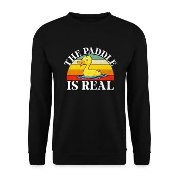 Cadeaux de canard pour les amateurs de canard - Sweat-shirt Unisexe - noir - Devant - Alina (178cm) & Michal (187cm)