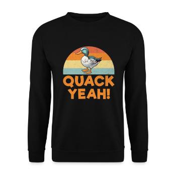 Cadeaux de canard pour les amateurs de canard - Sweat-shirt Unisexe - noir - Devant - Alina (178cm) & Michal (187cm)