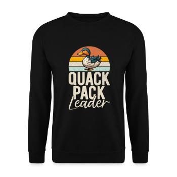 Cadeaux de canard pour les amateurs de canard - Sweat-shirt Unisexe - noir - Devant - Alina (178cm) & Michal (187cm)