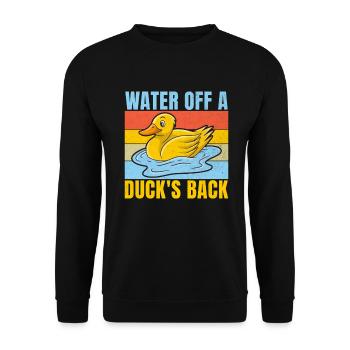 Cadeaux de canard pour les amateurs de canard - Sweat-shirt Unisexe - noir - Devant - Alina (178cm) & Michal (187cm)