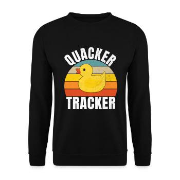 Cadeaux de canard pour les amateurs de canard - Sweat-shirt Unisexe - noir - Devant - Alina (178cm) & Michal (187cm)