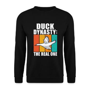 Cadeaux de canard pour les amateurs de canard - Sweat-shirt Unisexe - noir - Devant - Alina (178cm) & Michal (187cm)