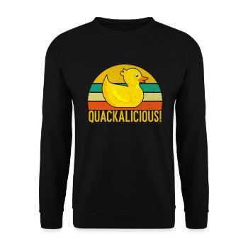 Cadeaux de canard pour les amateurs de canard - Sweat-shirt Unisexe - noir - Devant - Alina (178cm) & Michal (187cm)