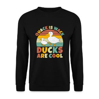 Cadeaux de canard pour les amateurs de canard - Sweat-shirt Unisexe - noir - Devant - Alina (178cm) & Michal (187cm)
