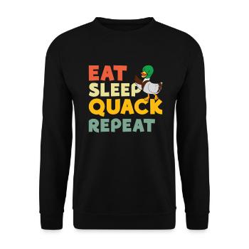 Cadeaux de canard pour les amateurs de canard - Sweat-shirt Unisexe - noir - Devant - Alina (178cm) & Michal (187cm)