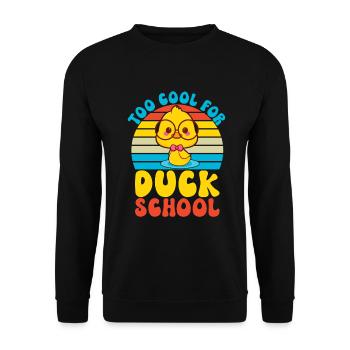 Cadeaux de canard pour les amateurs de canard - Sweat-shirt Unisexe - noir - Devant - Alina (178cm) & Michal (187cm)