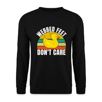 Cadeaux de canard pour les amateurs de canard - Sweat-shirt Unisexe - noir - Devant - Alina (178cm) & Michal (187cm)