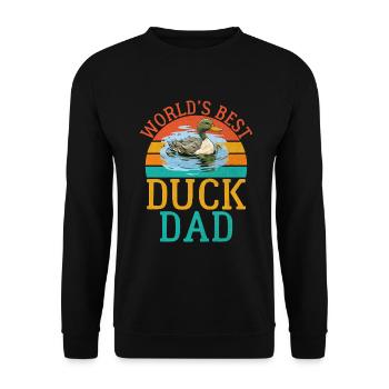 Cadeaux de canard pour les amateurs de canard - Sweat-shirt Unisexe - noir - Devant - Alina (178cm) & Michal (187cm)