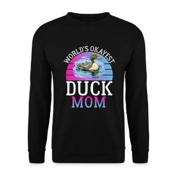 Cadeaux de canard pour les amateurs de canard - Sweat-shirt Unisexe - noir - Devant - Alina (178cm) & Michal (187cm)